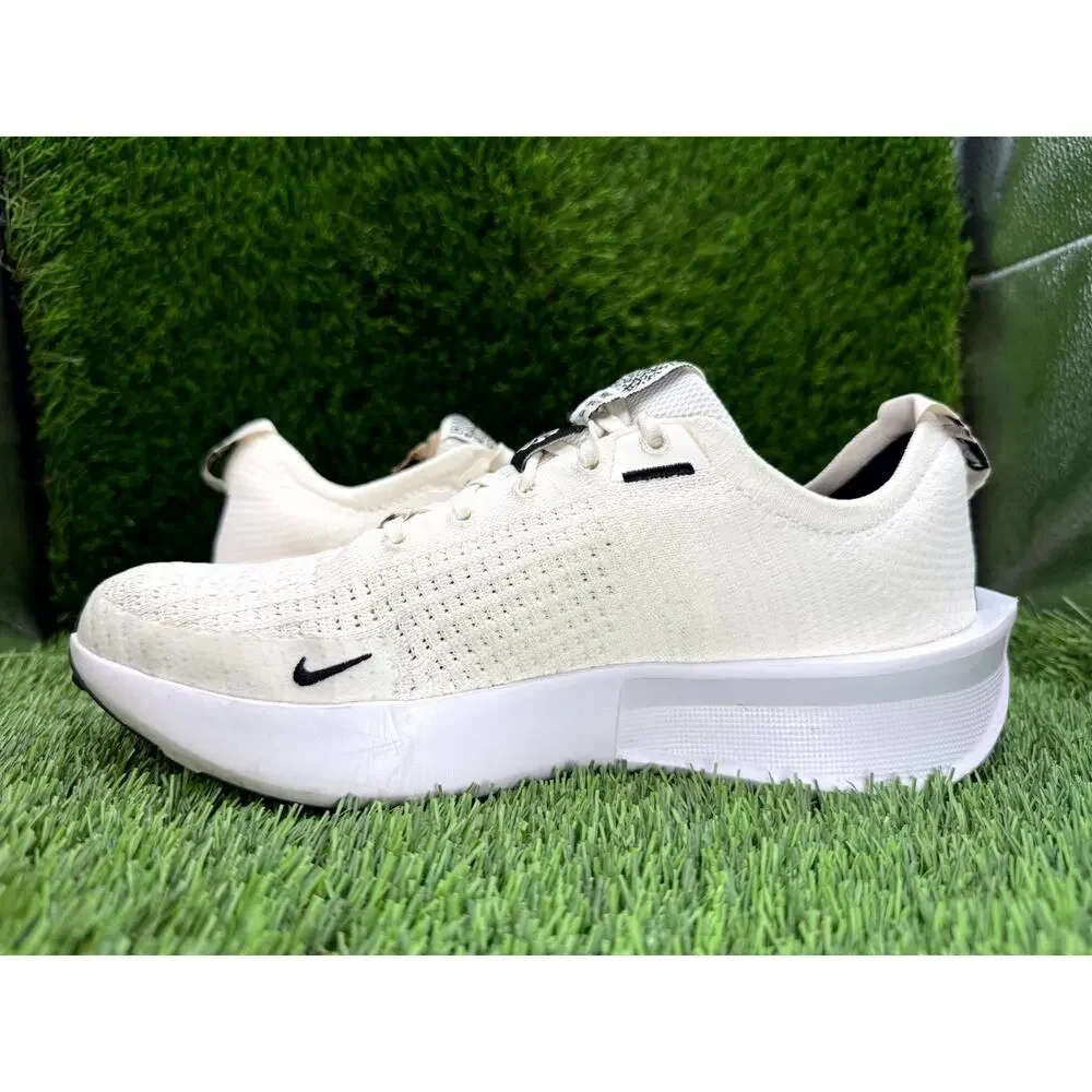 Nike Interact Run FD2292-109 Athletic Sneaker Women's 8.5 White Knit Gym Running